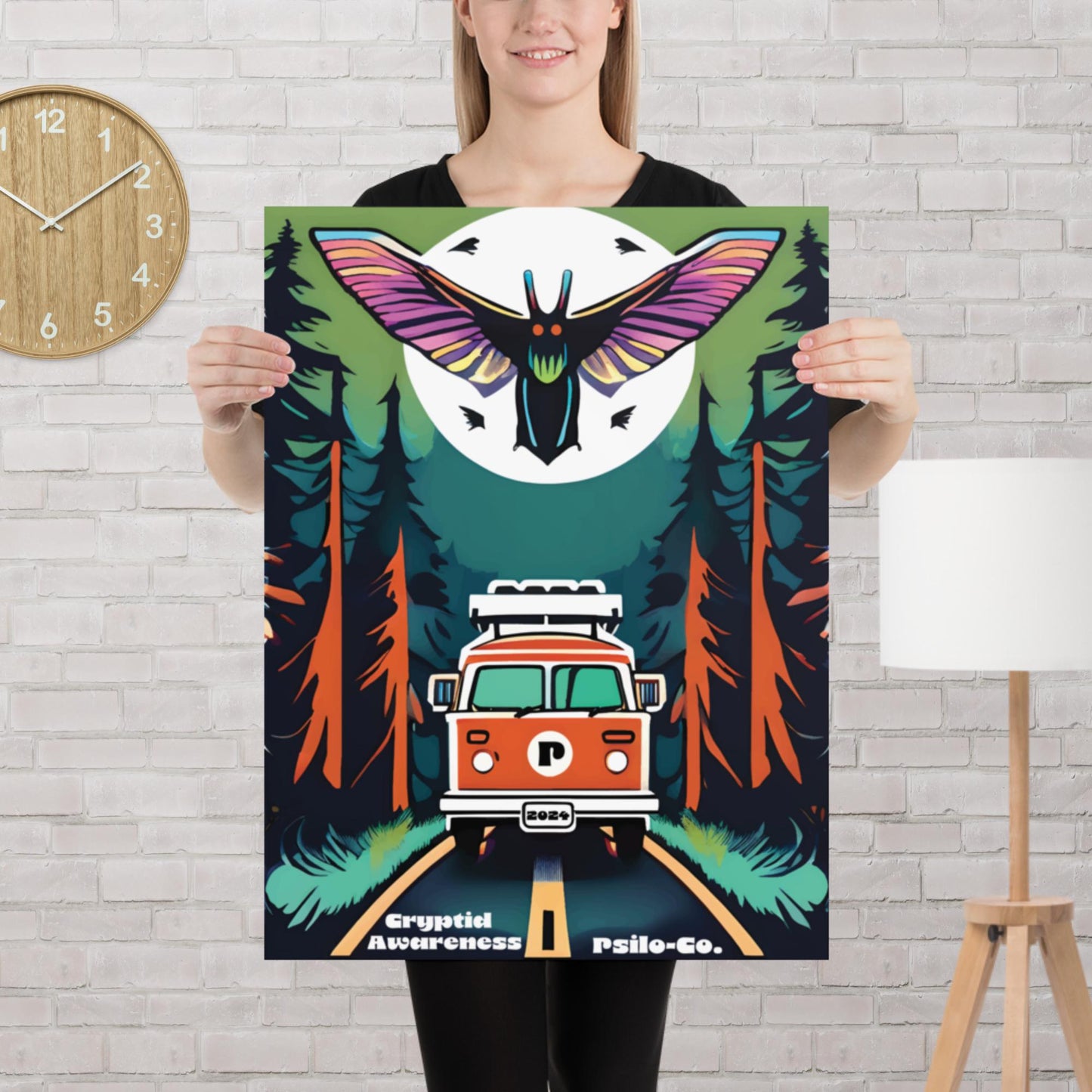 Cryptid Awareness: Mothman (18x24 Poster)